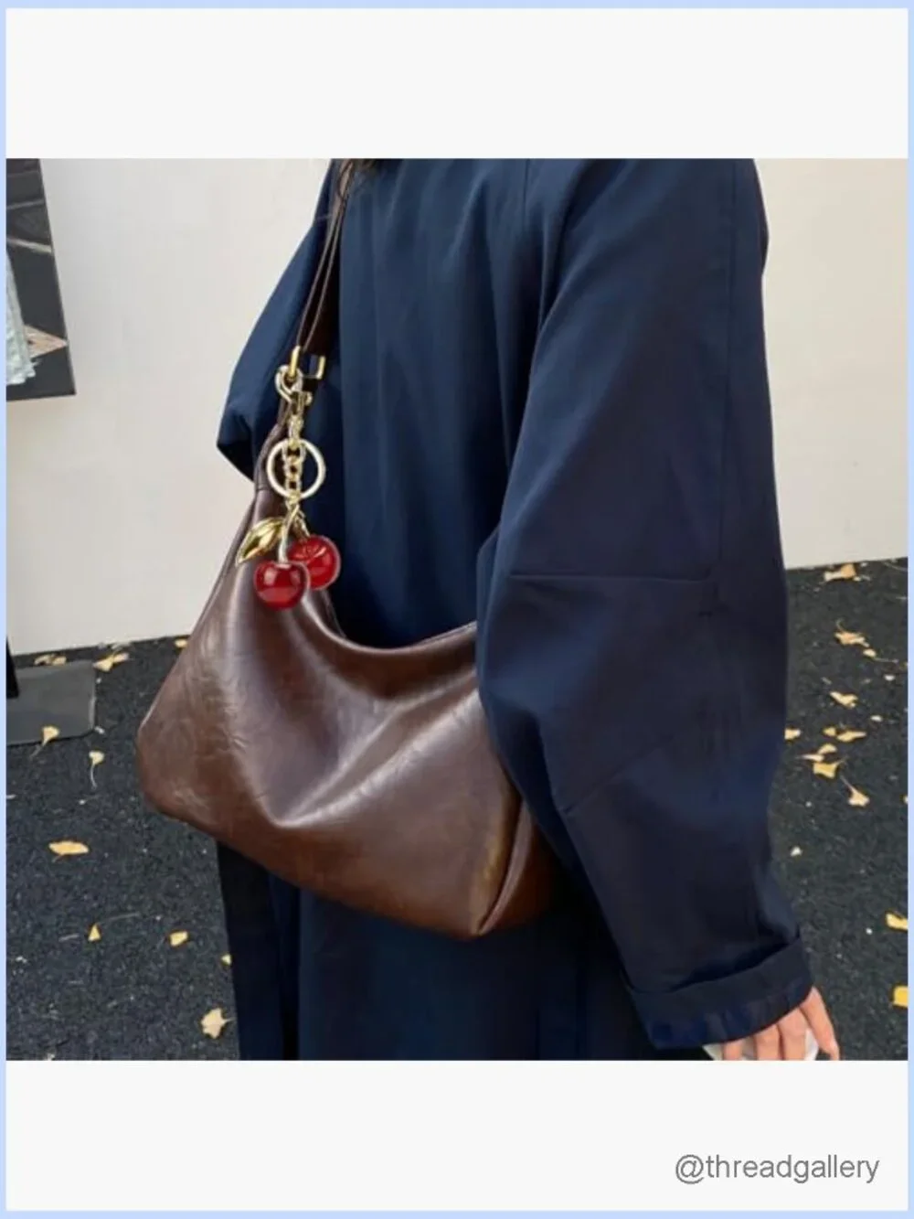 Soft Faux Leather Slouchy Hobo Bag - Foldable Crossbody Shoulder Purse Large